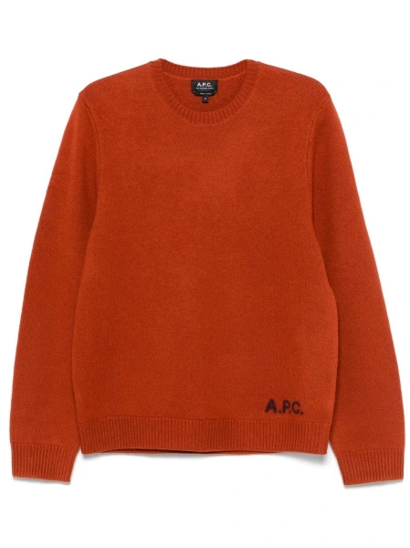 Pulover tricotat A.P.C. portocaliu