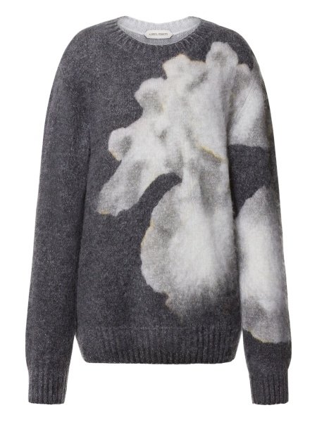 Pulover tricotat Alberta Ferretti gri