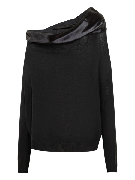 Pulover tricotat Alberta Ferretti negru
