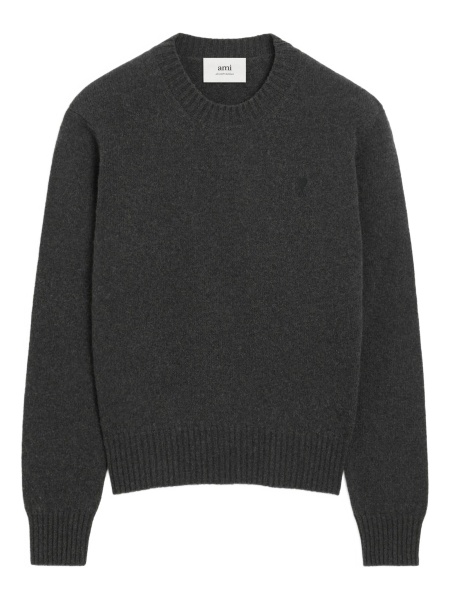 Pulover tricotat AMI Paris ami de coeur gri