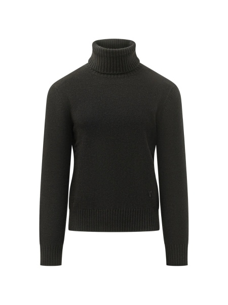 Pulover tricotat AMI Paris negru