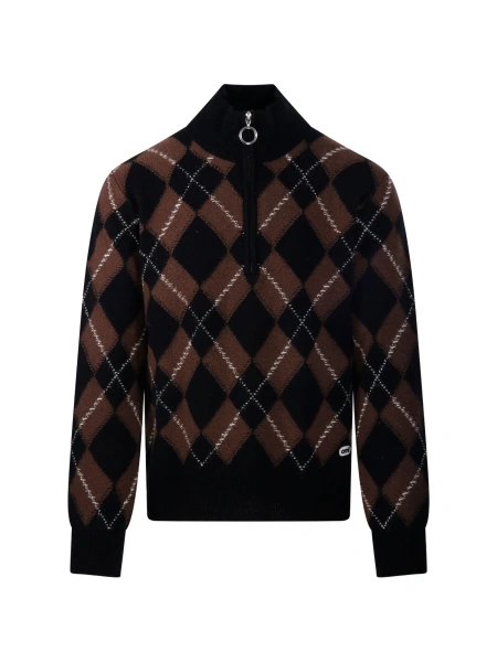 Pulover tricotat AMI Paris negru