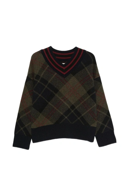 Pulover tricotat Barbour negru