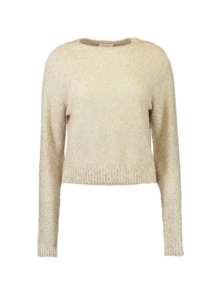 Pulover tricotat Brunello Cucinelli neutru