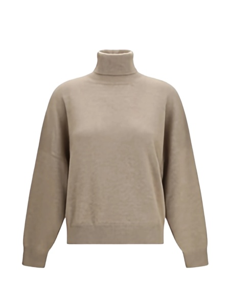 Pulover tricotat Brunello Cucinelli neutru
