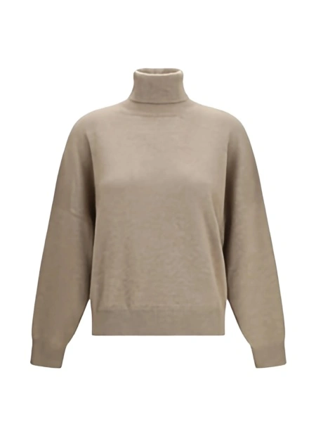 Pulover tricotat Brunello Cucinelli neutru