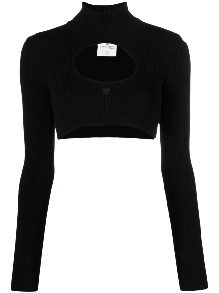 Pulover tricotat COURRÈGES negru