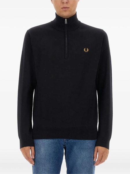 Pulover tricotat Fred Perry albastru
