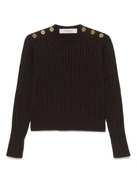 Pulover tricotat Golden Goose maro