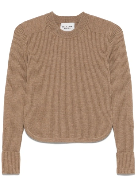 Pulover tricotat ISABEL MARANT ETOILE maro