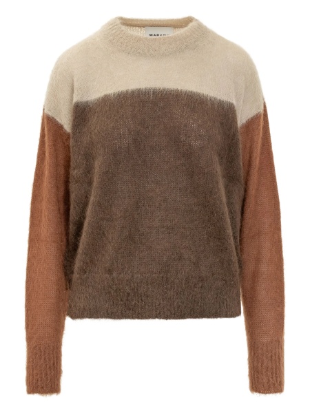 Pulover tricotat ISABEL MARANT ETOILE maro