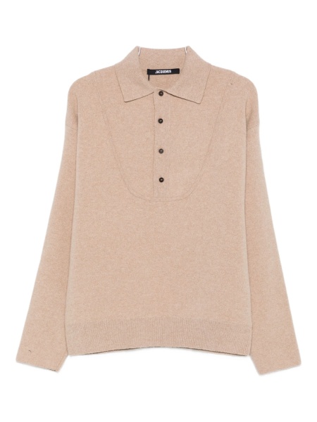 Pulover tricotat JACQUEMUS neutru
