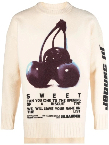 Pulover tricotat Jil Sander neutru