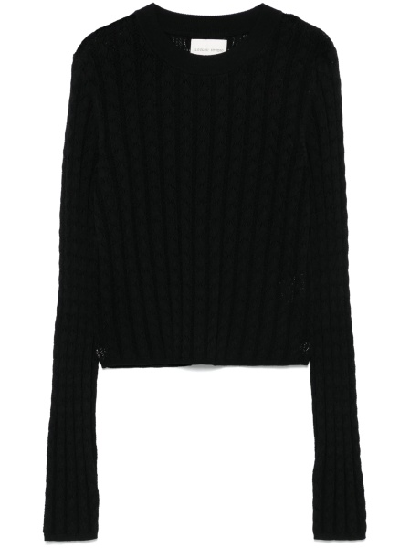 Pulover tricotat Loulou Studio negru