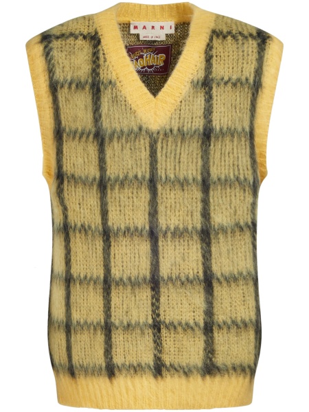 Pulover tricotat Marni Mohair galben