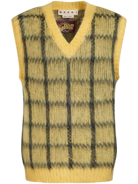 Pulover tricotat Marni Mohair galben