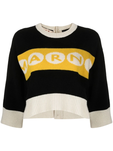Pulover tricotat Marni negru