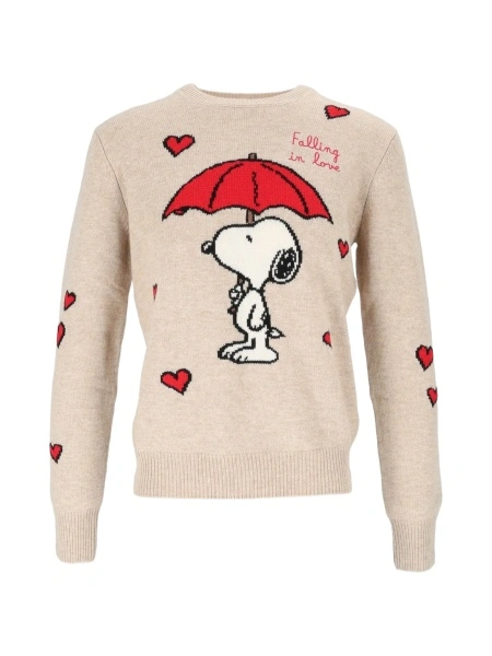 Pulover tricotat Mc2 Saint Barth neutru din poliamida si vascoza