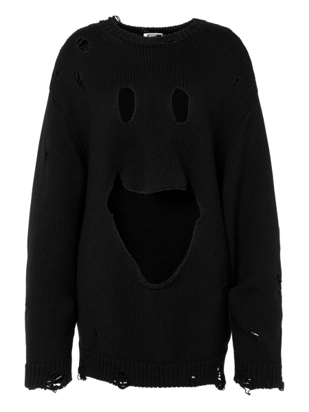 Pulover tricotat Moschino negru