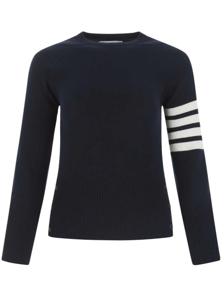 Pulover tricotat Thom Browne albastru