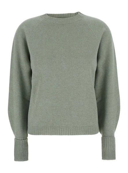 Pulover TWINSET verde din lana si casmir