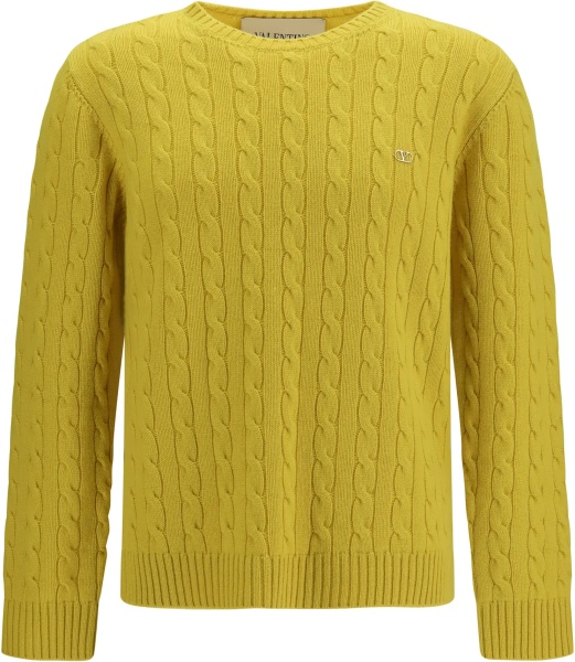 Pulover VLogo cable-knit cashmere Sweater