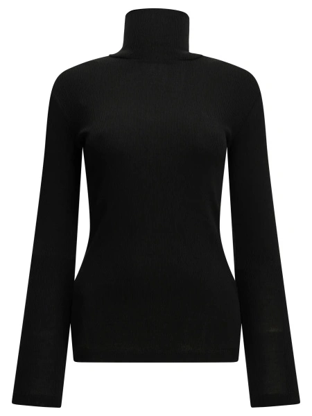 Pulover Wool jersey turtleneck sweater