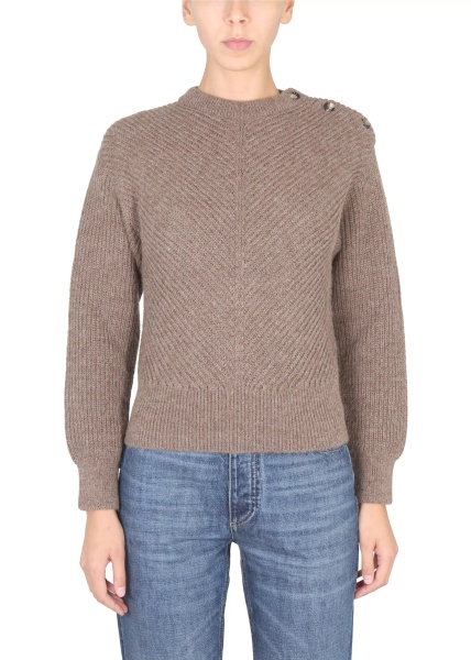 Pulovere Alpaca Knit With Chevron Pattern