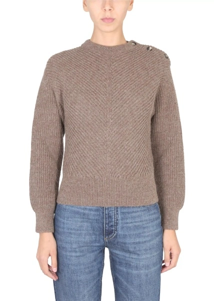 Pulovere Alpaca Knit With Chevron Pattern