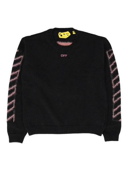Pulovere OFF DIAG ARROW KNIT CREW