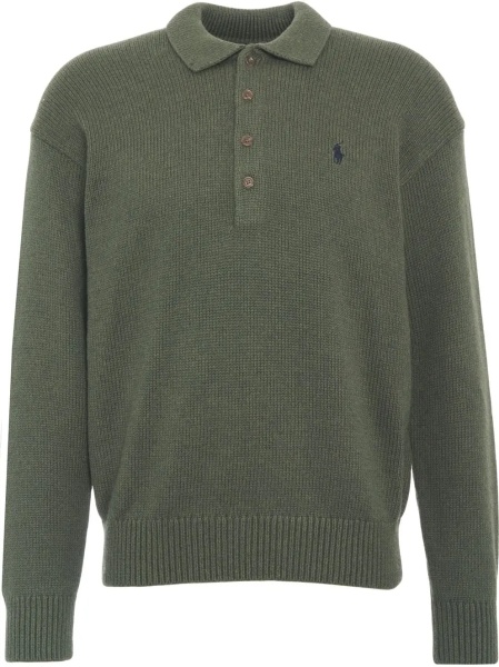 Pulovere Sweater with polo collar