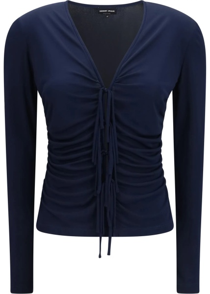 Pulovere V-neck viscose jersey Top
