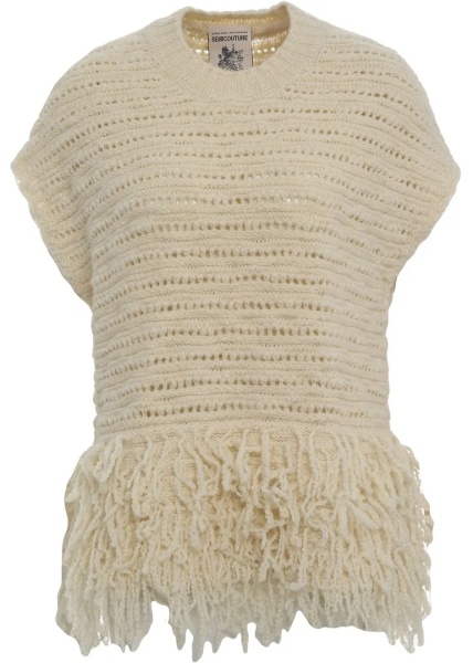 Pulovere Wool knit top