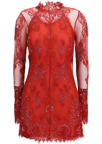 Rochie Blumarine rosie din dantela