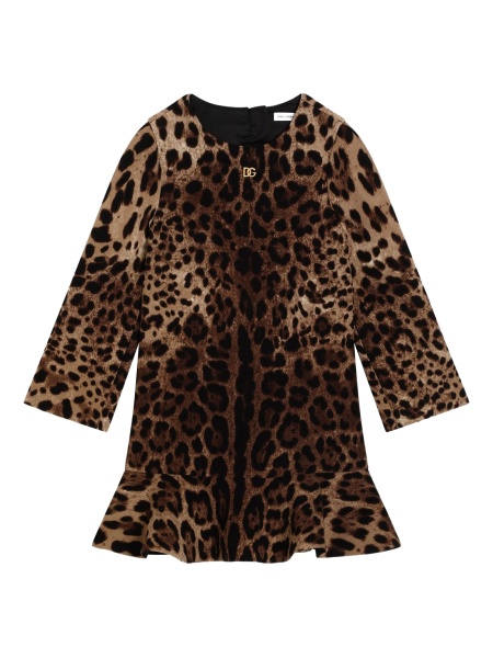 Rochie casual Dolce & Gabbana maro din lana