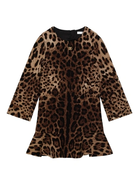 Rochie casual Dolce & Gabbana maro din lana
