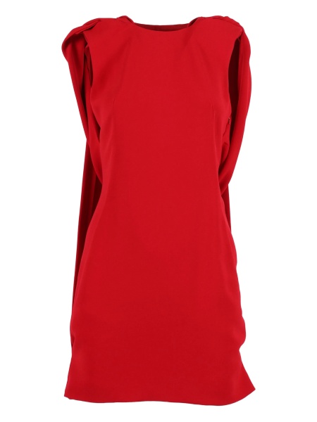 Rochie de ocazie Alberta Ferretti rosie din vascoza si spandex/elastan