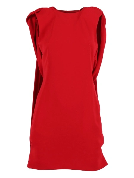 Rochie de ocazie Alberta Ferretti rosie din vascoza si spandex/elastan