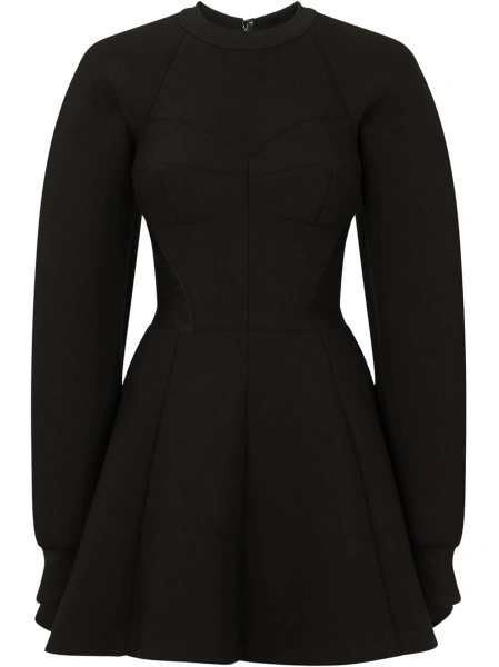 Rochie de ocazie Dolce & Gabbana neagra din bumbac si elastan