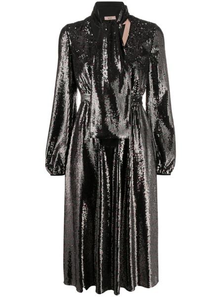 Rochie de ocazie N°21 neagra din polyester si spandex/elastan