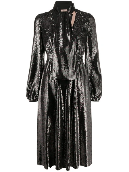 Rochie de ocazie N°21 neagra din polyester si spandex/elastan