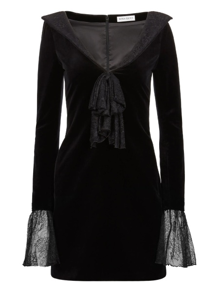 Rochie de ocazie Nina Ricci neagra din bumbac