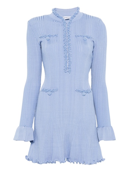 Rochie de ocazie Self-Portrait albastra din vascoza