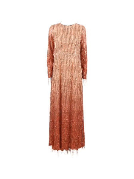 Rochie de seara Clips portocalie din elastan si polyester