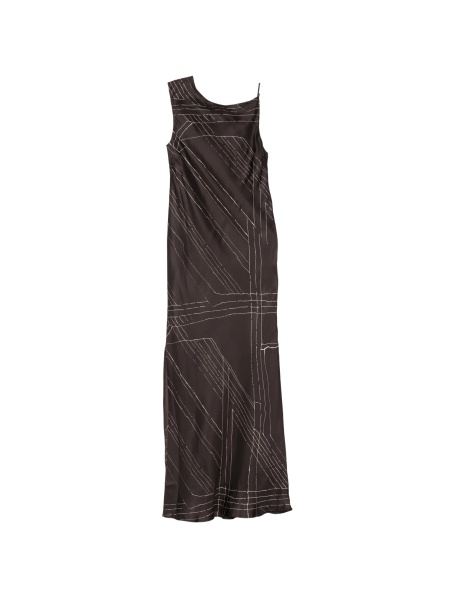 Rochie de zi ALYSI maro din matase