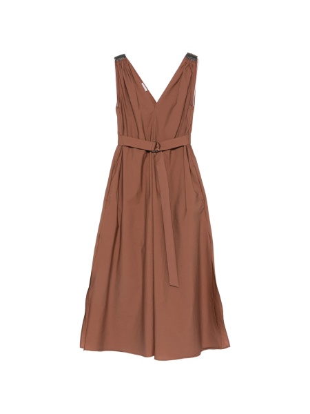 Rochie de zi Brunello Cucinelli maro