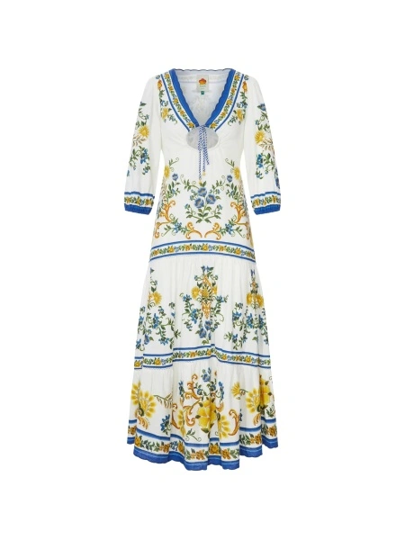 Rochie de zi FARM RIO alba