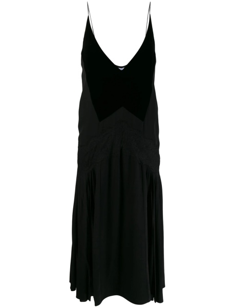 Rochie de zi Givenchy neagra din matase si acetat