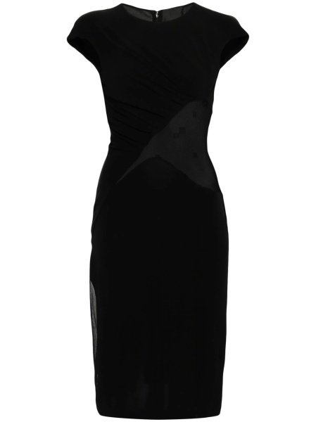 Rochie de zi Givenchy neagra din poliamida si spandex/elastan