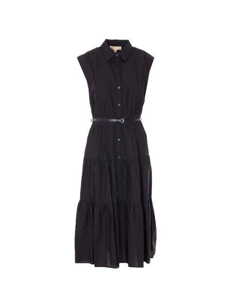 Rochie de zi Michael Kors neagra din bumbac